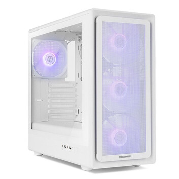 Torre PC Caja Semitorre NOX Hummer AERO Blanca ARGB ATX/M-ATX/ITX Cristal Templado 4x140mm ARGB PWM/