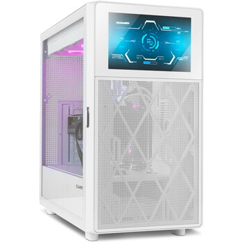 Torre PC NOX Hummer BIOS Cristal Templado USB 3.2 Blanca