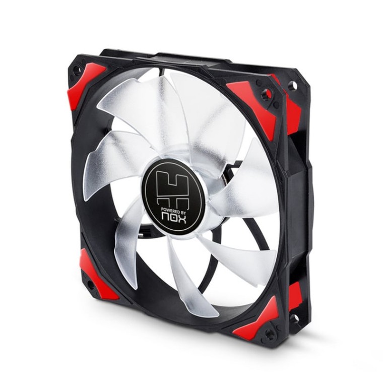 NOX H-Fan Ventilador 120mm LED Rojo