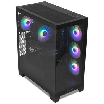 Torre PC NOX Hummer GLOCK ARGB Semitorre ATX Cristal Templado USB-C Negra