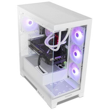 Torre PC NOX Hummer GLOCK ARGB Semitorre ATX Cristal Templado USB-C Blanca