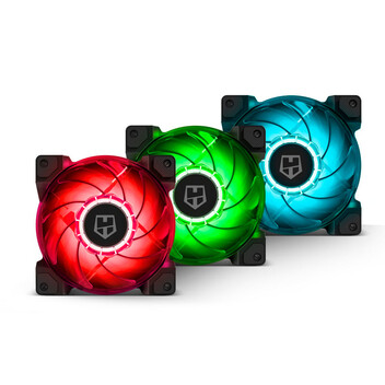 Nox Hummer H-SYNC Pack 3 Ventiladores RGB 120mm Nox Hummer H-SYNC Pack 3 Ventiladores RGB 120mm