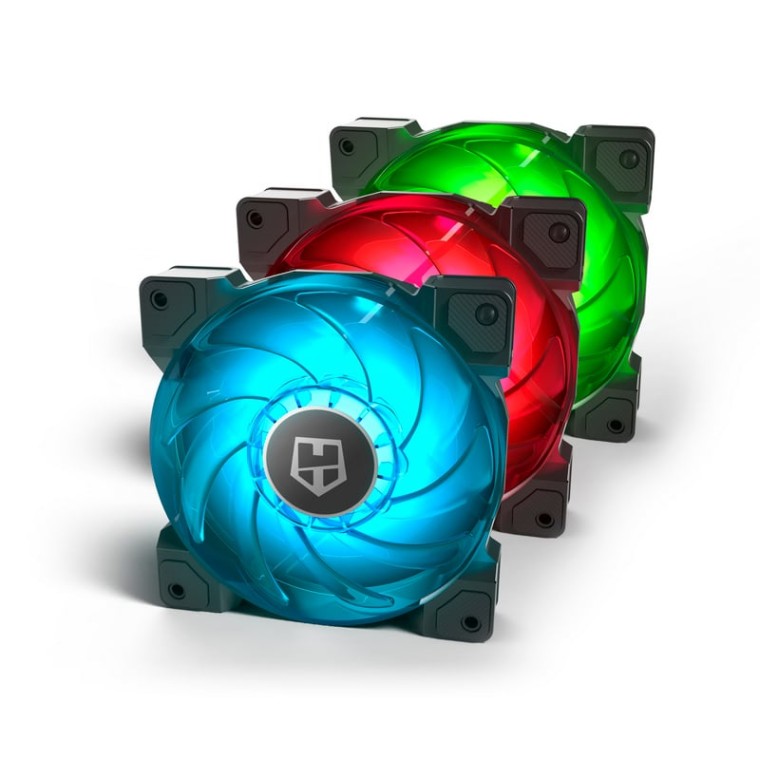 Nox Hummer H-SYNC Pack 3 Ventiladores RGB 120mm