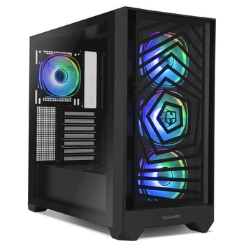 Torre PC Nox Hummer PLASMA Mid Tower ARGB Frontal Intercambiable y Cristal Templado USB-C Negra Torre PC Nox Hummer PLASMA Mid Tower ARGB Frontal Intercambiable y Cristal Templado USB-C Negra