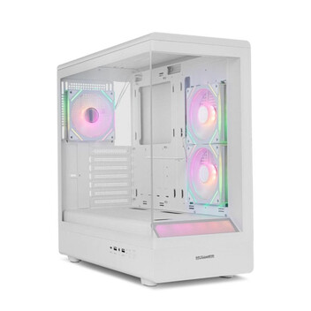 Torre PC Semitorre Nox Hummer Signal Blanca ARGB ATX/Micro ATX Vidrio Templado Sin Fuente