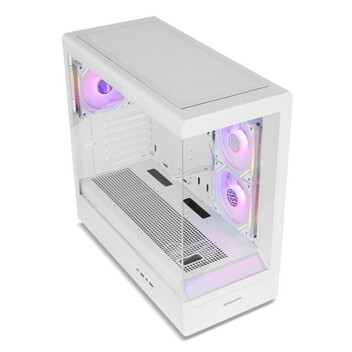 Torre PC Semitorre Nox Hummer Signal Blanca ARGB ATX/Micro ATX Vidrio Templado Sin Fuente
