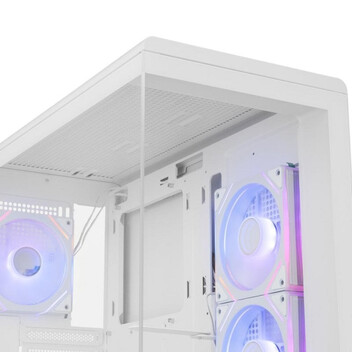 Torre PC Semitorre Nox Hummer Signal Blanca ARGB ATX/Micro ATX Vidrio Templado Sin Fuente