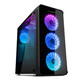 Nox Hummer TGX Rainbow RGB 3.0 USB Cristal Templado LED Negra