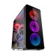 Nox Hummer TGX Rainbow RGB 3.0 USB Cristal Templado LED Negra