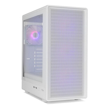 Torre PC Semitorre NOX Infinity IOTA Mesh ARGB Blanco 4 Ventiladores Vidrio Templado Torre PC Semitorre NOX Infinity IOTA Mesh ARGB Blanco 4 Ventiladores Vidrio Templado