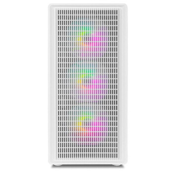 Torre PC Semitorre NOX Infinity IOTA Mesh ARGB Blanco 4 Ventiladores Vidrio Templado Torre PC Semitorre NOX Infinity IOTA Mesh ARGB Blanco 4 Ventiladores Vidrio Templado