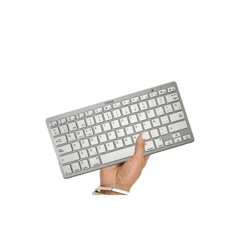 Nilox NXKB01S Teclado Bluetooh Plata