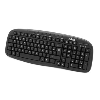 Nilox NXKBE000001 Teclado Multimedia USB Negro Nilox NXKBE000001 Teclado Multimedia USB Negro