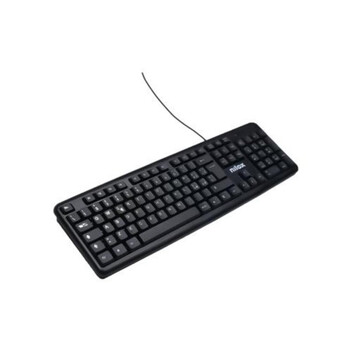 Teclado de membrana Nilox NXKBE000012 Layout ES con 12 teclas multimedia USB negro