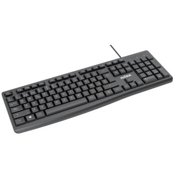 Teclado de membrana Nilox NXKBE000013 Layout ES 12 teclas multimedia USB negro Teclado de membrana Nilox NXKBE000013 Layout ES 12 teclas multimedia USB negro