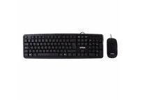 Nilox Flat Combo Teclado + Ratón Negro