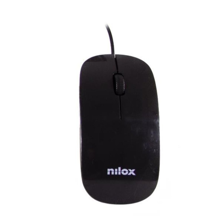 Nilox Flat Combo Teclado + Ratón Negro