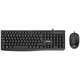 Nilox Combo de Teclado y Ratón con Cable Negro QWERTY Español