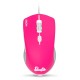 Krom Kandy Licencia Oficial Barbie Pack Teclado + Ratón Óptico 6400 DPI + Alfombrilla Rosa/Blanco