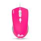Krom Kandy Licencia Oficial Barbie Pack Teclado + Ratón Óptico 6400 DPI + Alfombrilla Rosa/Blanco