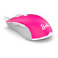 Krom Kandy Licencia Oficial Barbie Pack Teclado + Ratón Óptico 6400 DPI + Alfombrilla Rosa/Blanco