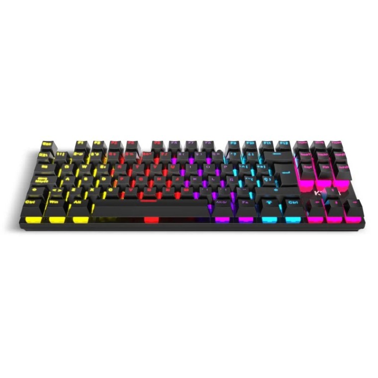 Krom Kasic TKL Rainbow Teclado Gaming Negro