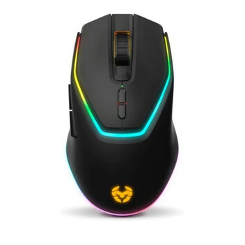 Krom Kabala Pack Gaming Inalámbrico RGB Teclado de Membrana + Ratón Óptico 4000 DPI Negros