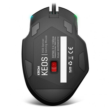 Krom Keos Ratón Gaming RGB 6400DPI Negro Krom Keos Ratón Gaming RGB 6400DPI Negro