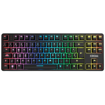 Krom Kernel PRO TKL RGB Teclado Mecánico Inalámbrico Bluetooth Switch Outemu Red Negro
