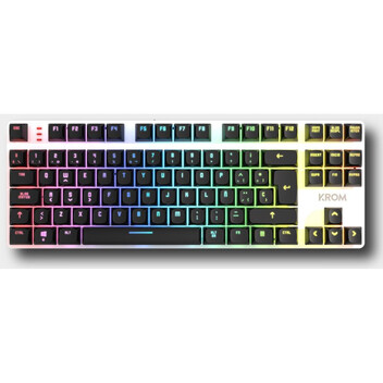 Krom Kernel PRO TKL RGB Teclado Mecánico Inalámbrico Bluetooth Switch Outemu Red Negro