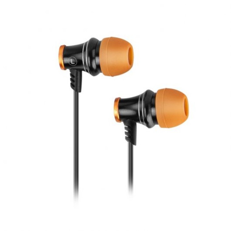 Krom Kinear Auriculares Gaming Intrauditivos Negro/Naranja