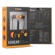 Krom Kinear Auriculares Gaming Intrauditivos Negro/Naranja