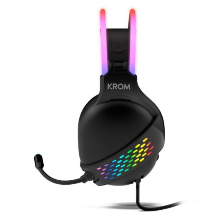 Krom KLAIM RGB Auriculares Gaming Negros