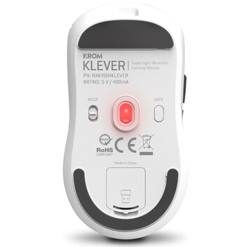 Krom Klever Ratón Gaming Inalámbrico 10000 DPI Blanco