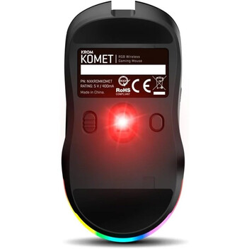 Krom Komet Ratón Gaming Inalámbrico RGB Negro 2400 DPI Krom Komet Ratón Gaming Inalámbrico RGB Negro 2400 DPI