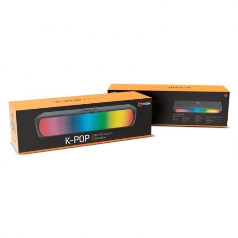 Krom K-Pop Barra de Sonido Bluetooth RGB