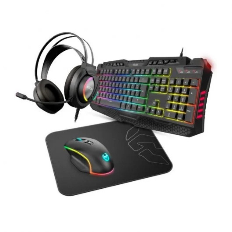 NOX Krom Kritic RGB Rainbow Gaming Kit (PT)