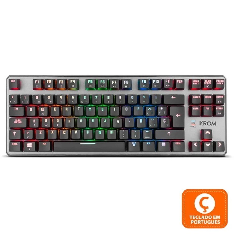 NOX Krom Kernel TKL RGB Teclado Gaming Mecânico (PT)