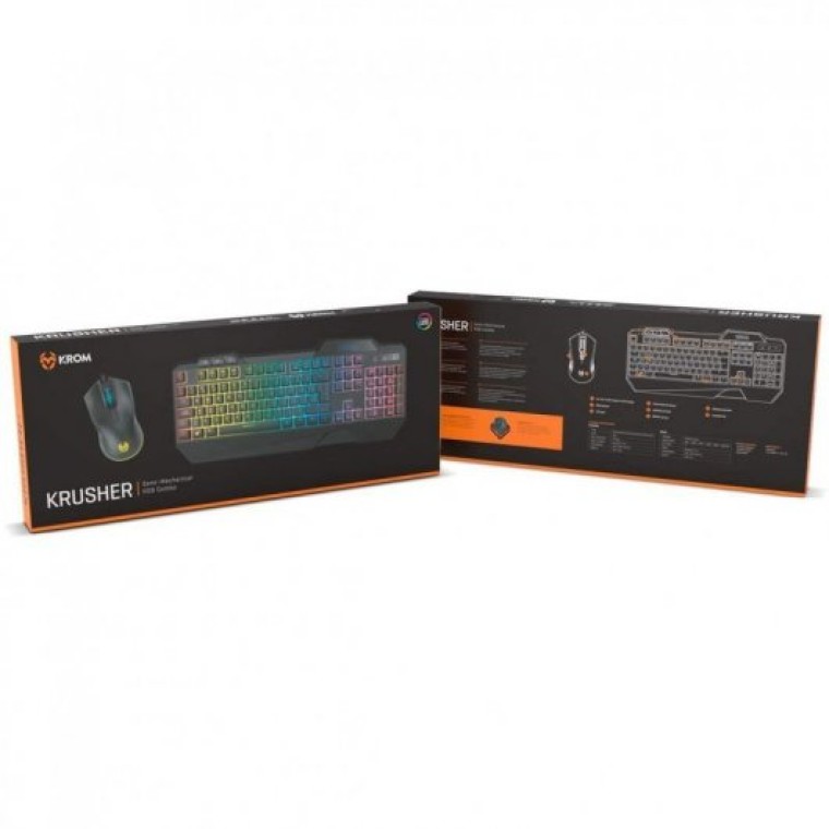 NOX Krom Krusher RGB Conjunto Gaming de Rato + Teclado Semi-Mecânico (PT)