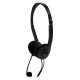 NOX Voice One Stereo Auriculares con Micrófono Negros