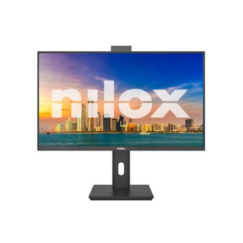 Monitor Nilox NXM24RWEB02B 23,8" FHD 120Hz IPS LED Base Giratoria Webcam Altavoces Low Blue Light Monitor Nilox NXM24RWEB02B 23,8" FHD 120Hz IPS LED Base Giratoria Webcam Altavoces Low Blue Light