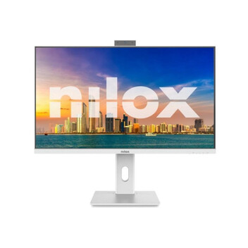 Monitor Nilox NXM27RWEB02W 27" Full HD 120 Hz IPS Blanco Altavoces y Cámara Integrada + HDMI Monitor Nilox NXM27RWEB02W 27" Full HD 120 Hz IPS Blanco Altavoces y Cámara Integrada + HDMI