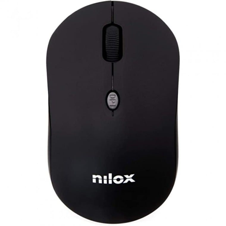 Nilox NXMOBT1001 Ratón Láser Inalámbrico 1200 DPI Negro