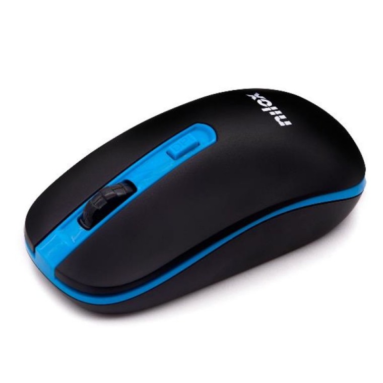 Nilox Ratón Óptico Inalámbrico 1600 DPI Negro-Azul