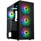 Torre PC Torre Kolink OBSERVATORY HF MB Negro ATX Vidrio Templado 3x140mm Gaming Torre PC Torre Kolink OBSERVATORY HF MB Negro ATX Vidrio Templado 3x140mm Gaming