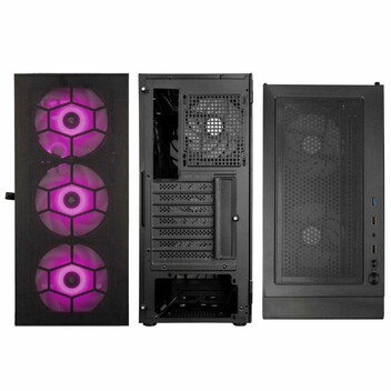 Torre PC Torre Kolink OBSERVATORY HF MB Negro ATX Vidrio Templado 3x140mm Gaming Torre PC Torre Kolink OBSERVATORY HF MB Negro ATX Vidrio Templado 3x140mm Gaming