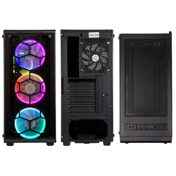 Kolink Observatory RGB Cristal Templado USB 3.0 Negra