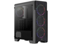 Torre PC Aerocool Ore USB 3.0 FRGB con Ventana Acrílica Negra
