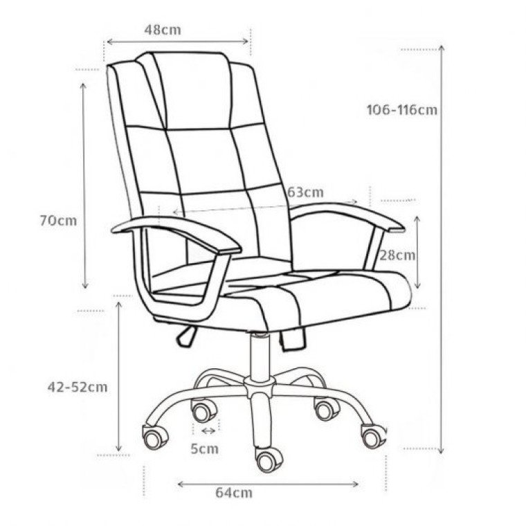 Owlotech Silla de Oficina Stanford Negra