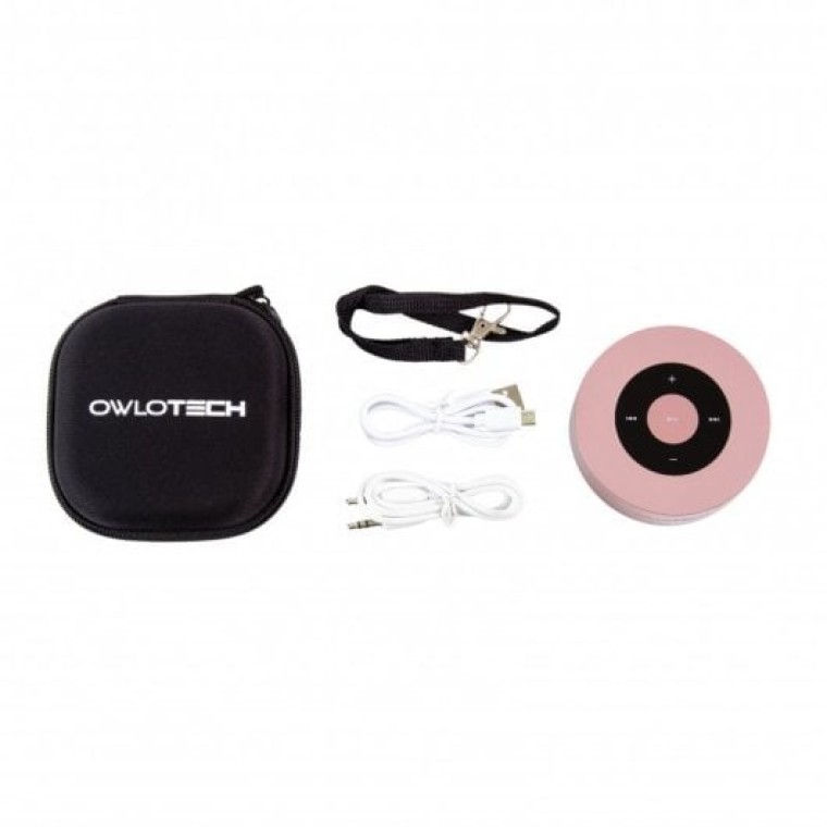 Owlotech Altavoz Bluetooth Mini Rosa